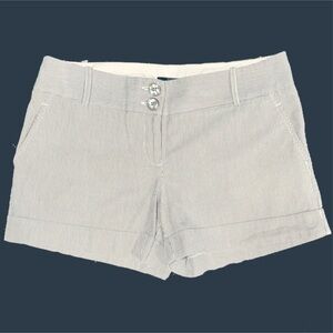 The Limited Pinstriped Cotton Shorts, 33" waist
